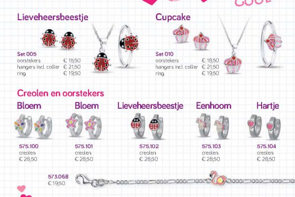 Sieraden voor kinderen met schattige ontwerpen