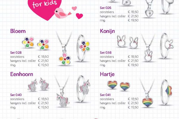 Sieraden voor kinderen, kleurrijk ontwerp
